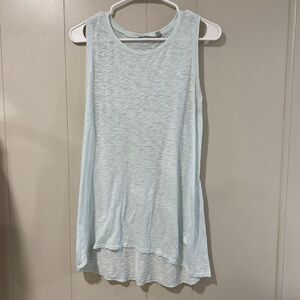 Athleta Light Blue Breezy Racerback Tank Top Women’s Medium Lightweight Workout